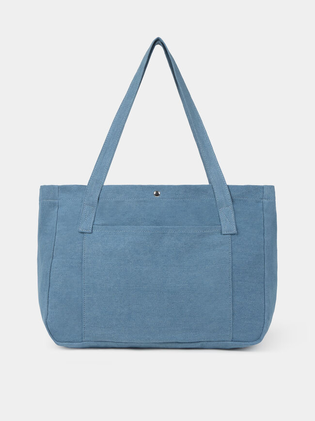 TOTE BAG DENIM Mid Blue Wash