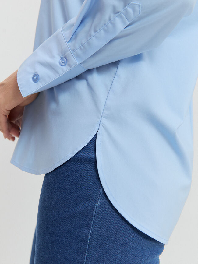 CAMISA OVERSIZE BASICA Azul Cielo