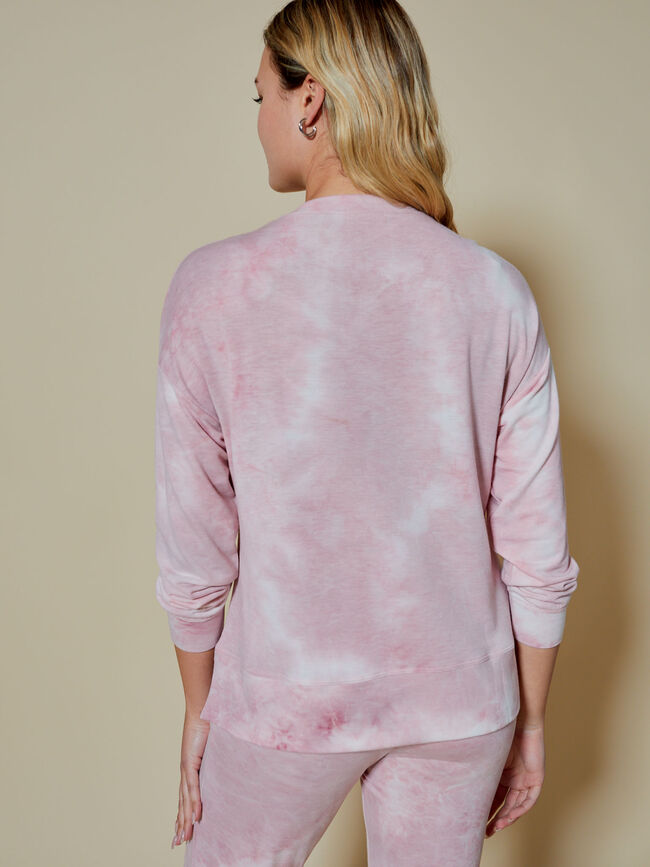 sudadera tie dye Rosa Claro