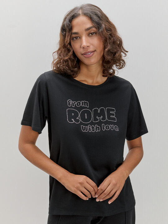 CAMISETA ROMA TACHAS Negro image number null