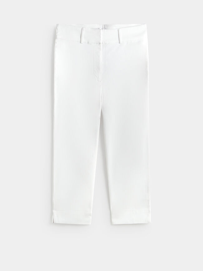 PANTAL&Oacute;N CAPRI Blanco Optico