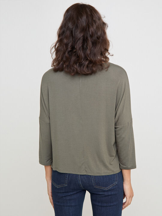 CAMISETA MARIPOSA BRILLANTE Kaki image number null