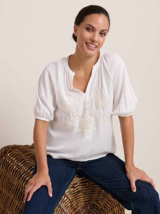 BLUSA BORDADO Crudo