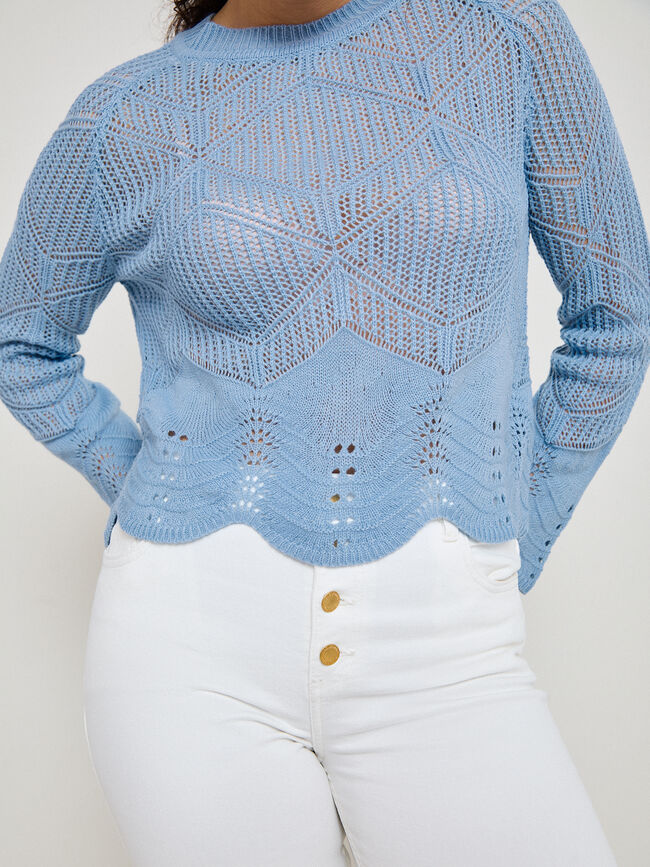JERSEY CALADO Azul Bebe