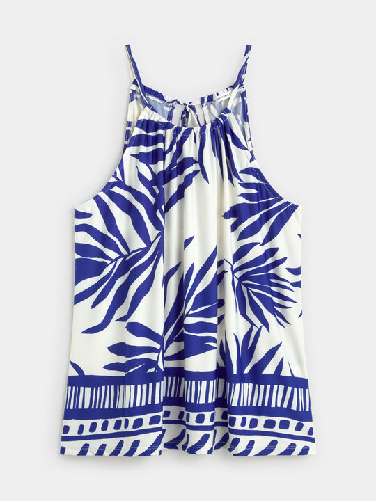 TOP HALTER CENEFA Azul Noche image number null
