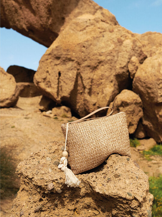Bolso de mano Beige Tostado image number null