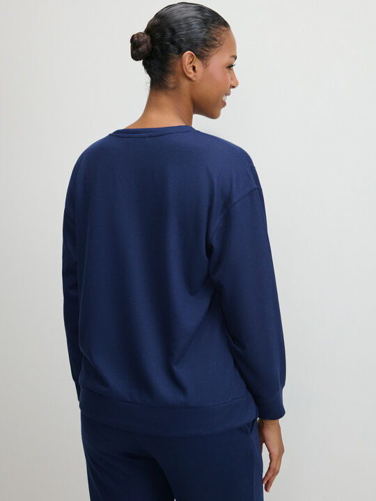 SUDADERA CORTES Azul Noche image number null