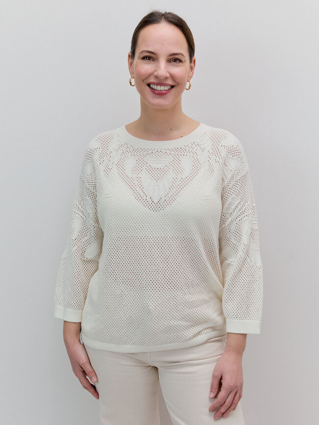 JERSEY DIBUJO CALADO Crudo