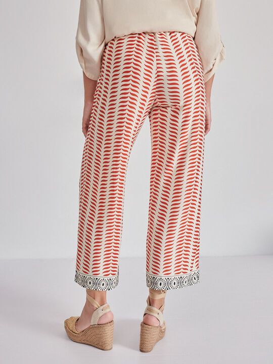 PANTALÓN FLUIDO ESTAMPADO Azafran 2 image number null
