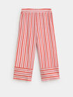 PANTALON RAYAS BAJO Fucsia