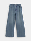 SUPER WIDE LEG GOMA Mid blue