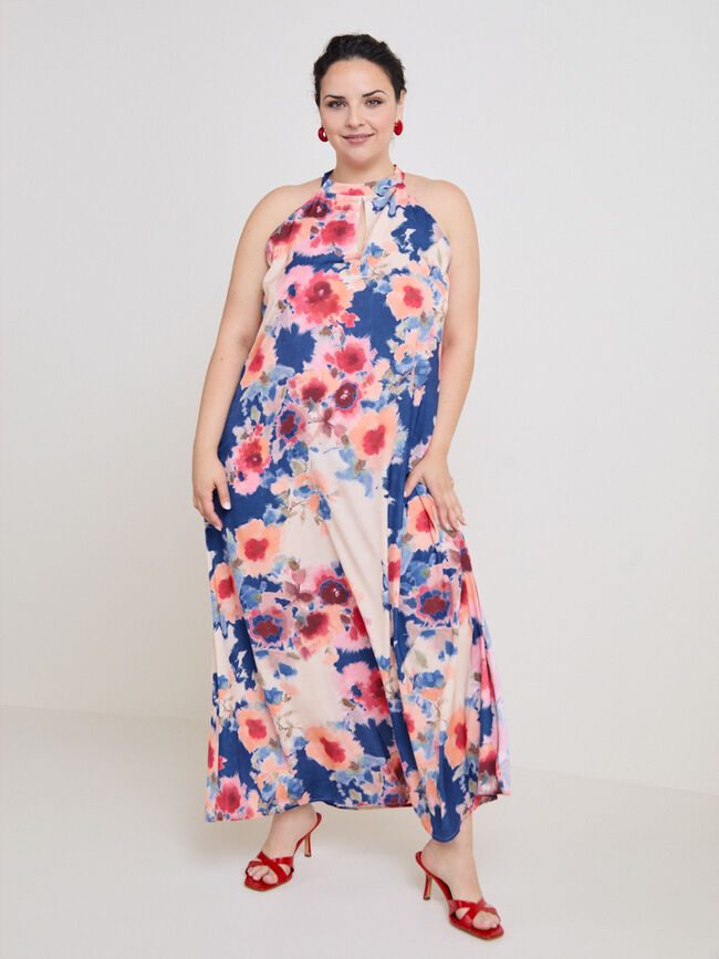 VESTIDO ESTAMPADO Azulon