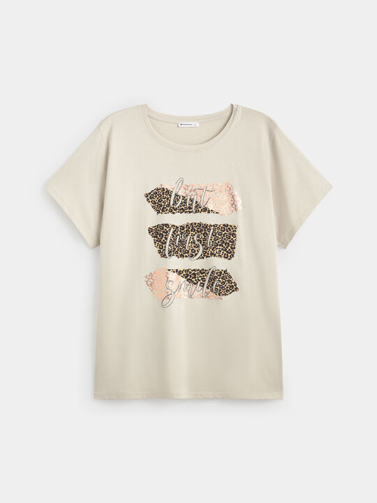 CAMISETA MANCHAS LEOPARDO Hielo image number null