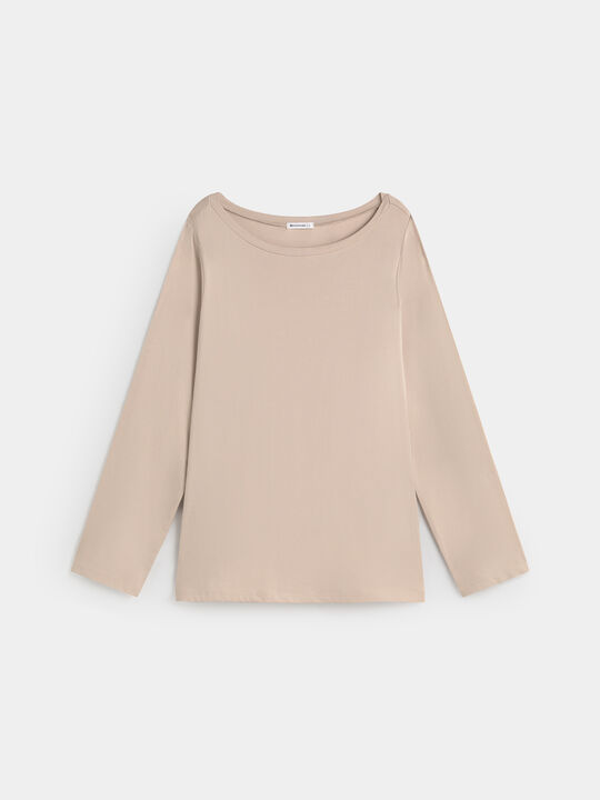 CAMISETA MANGA LARGA PIEDRA OSCURO image number null