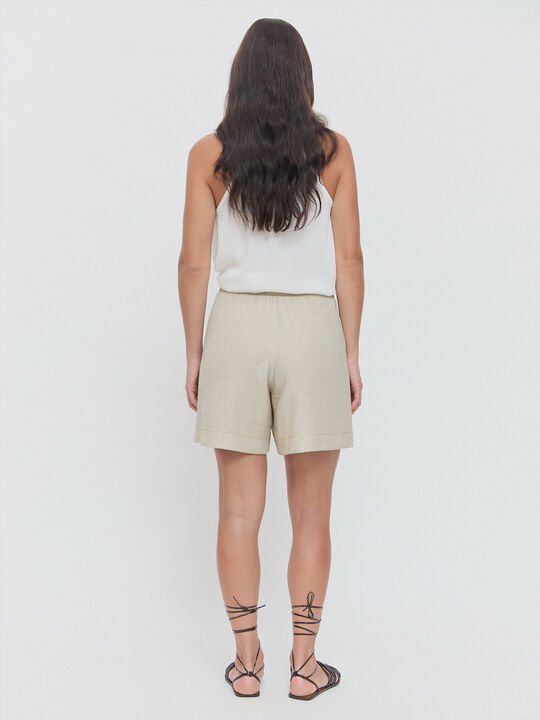 PANTALÓN CORTO CONJUNTO Blanco Hueso image number null
