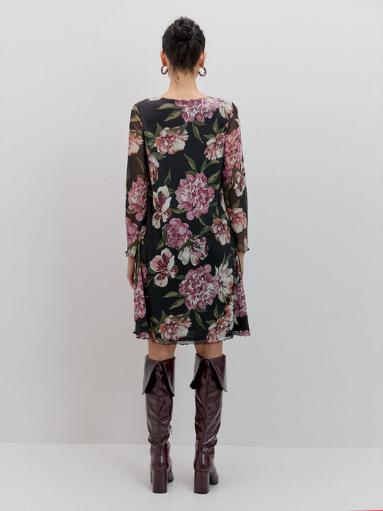 VESTIDO MESH ESTAMPADO Estampado 1 image number null