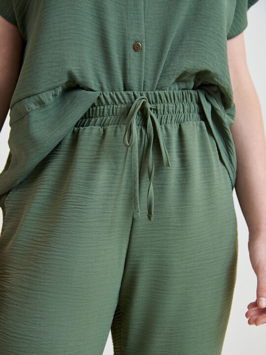 PANTAL&Oacute;N JOGGER Verde oscuro image number null