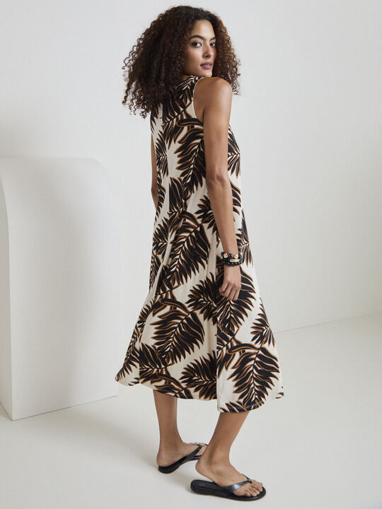 VESTIDO DTY PALMERAS ESCOTE REDONDO Estampado 1 image number null
