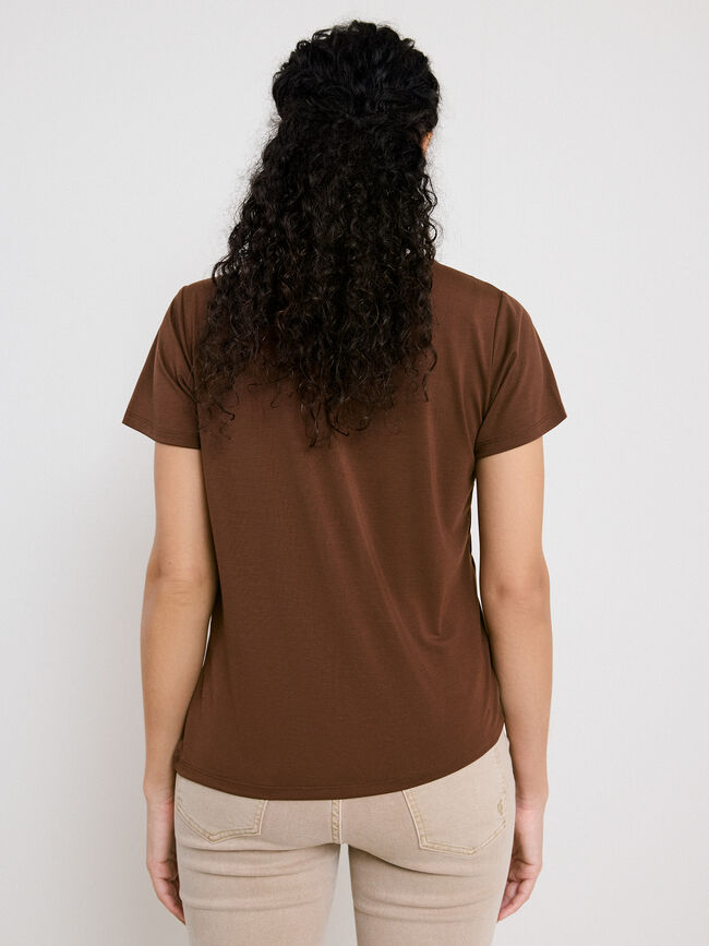 CAMISETA DETALLE PLIEGUE BROWNIE