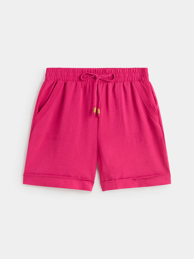 Short cintura elástica Fucsia Oscuro
