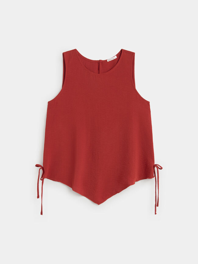 TOP ASIMETRICO LAZOS oxide