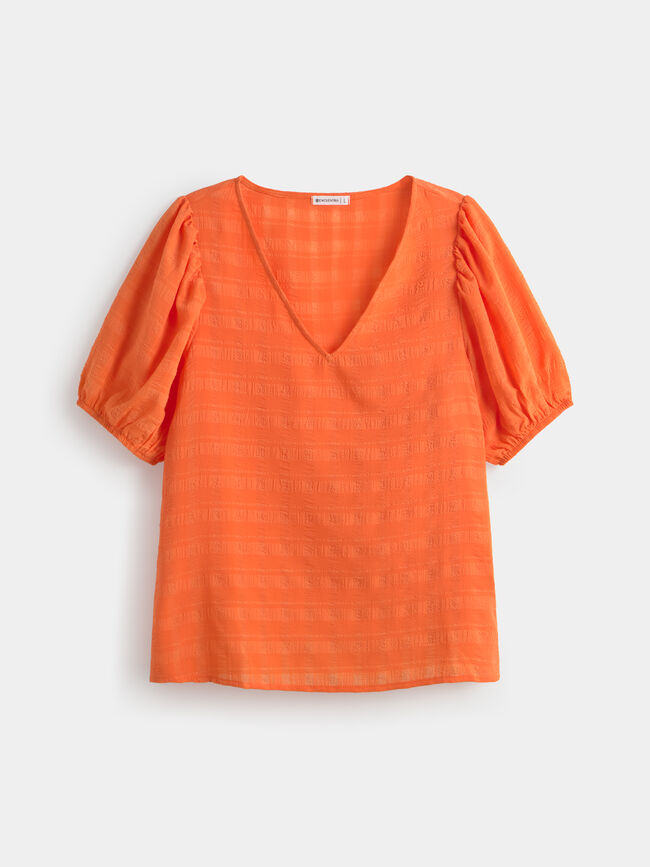 MANGA ABULLONADA Naranja