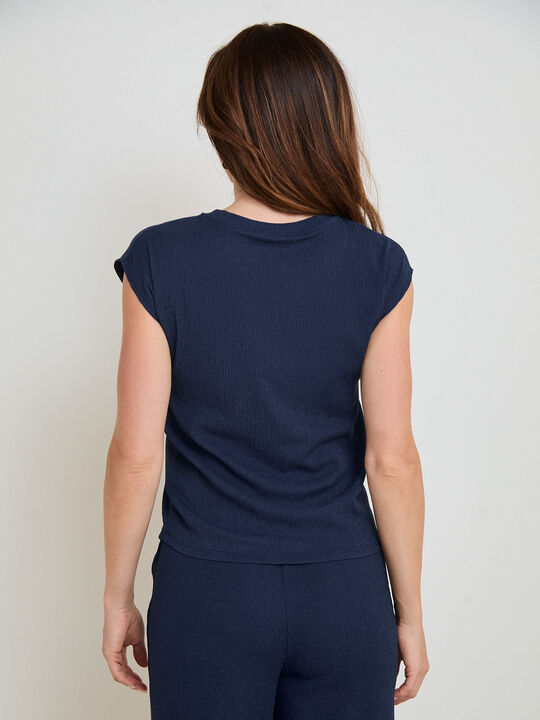 CAMISETA NUDO Azul Noche image number null
