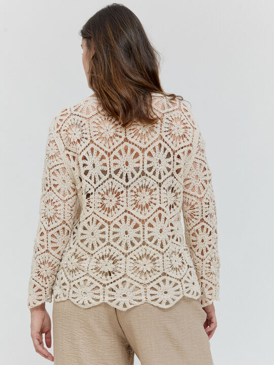 JERSEY HEXAGONAL Beige Claro image number null