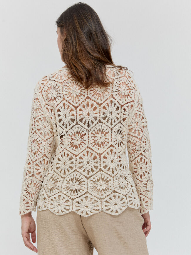 JERSEY HEXAGONAL Beige Claro