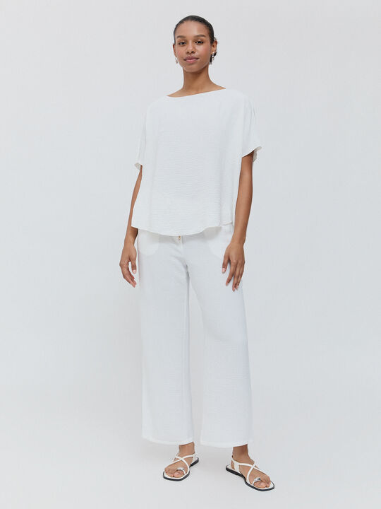 BLUSA NUDO Blanco Optico image number null