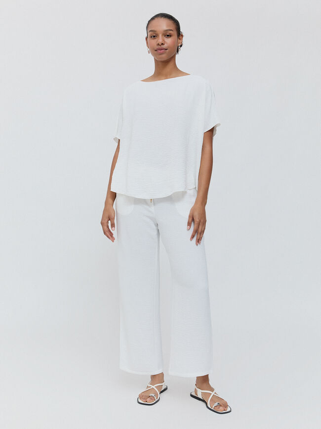 BLUSA NUDO Blanco Optico