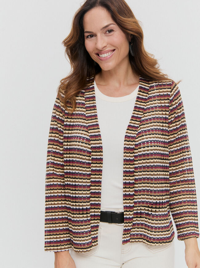 CHAQUETA  TEXTURA Marron