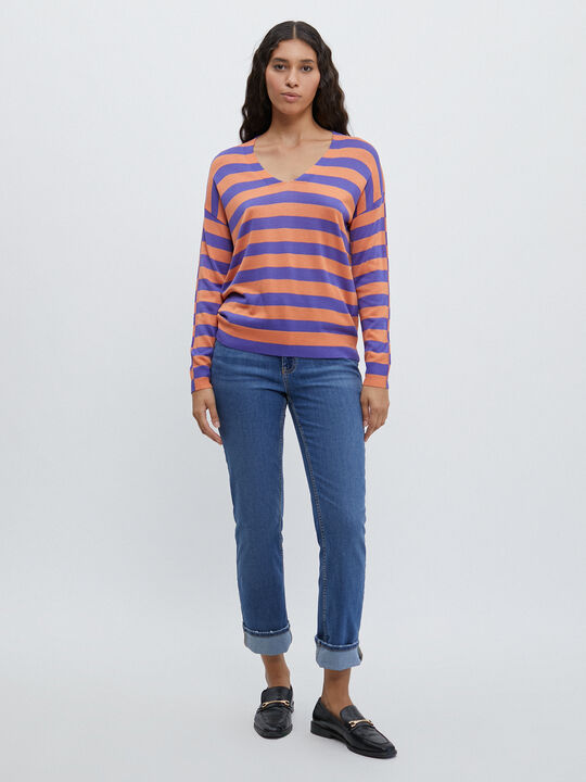 JERSEY PICO RAYAS Naranja Sunset image number null