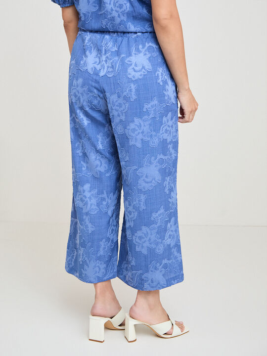 PANTAL&Oacute;N CULOTTE FLUIDO Azul Grisaceo image number null