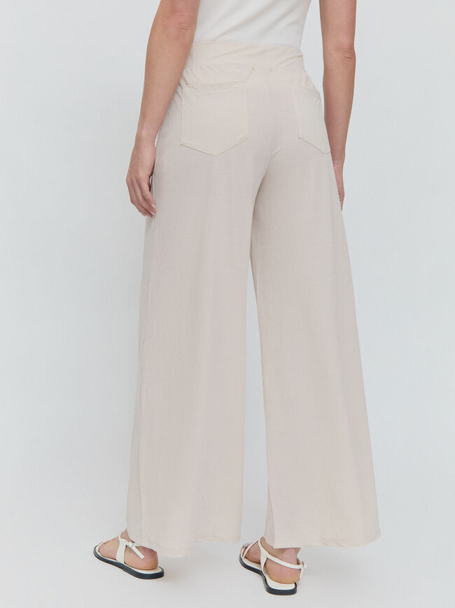 PANTALON PLIEGUES Crudo