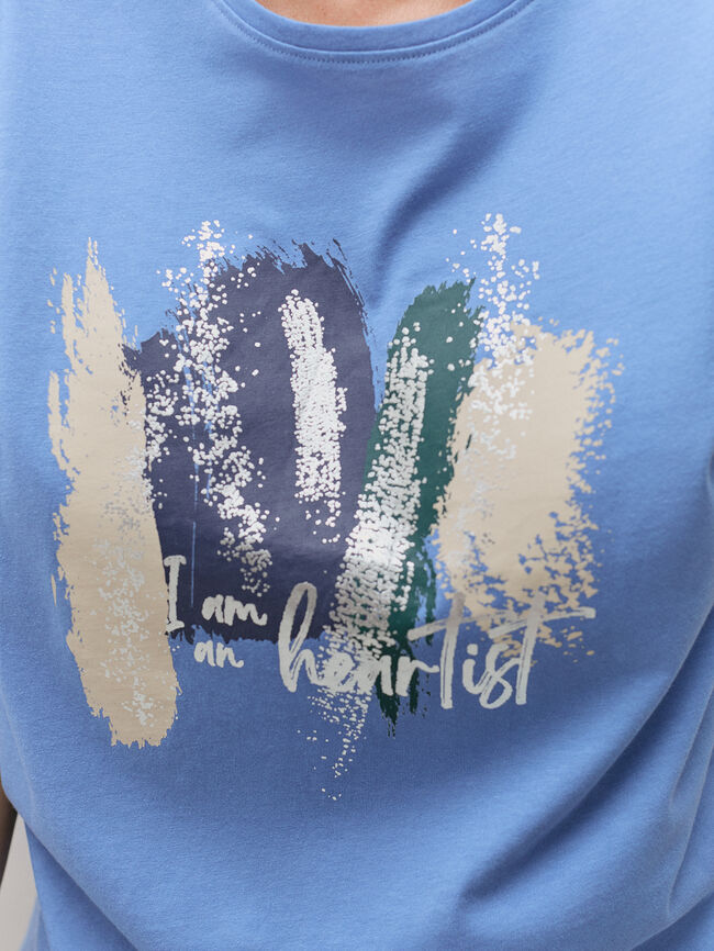 CAMISETA PINCELADAS ARTE Cobalto