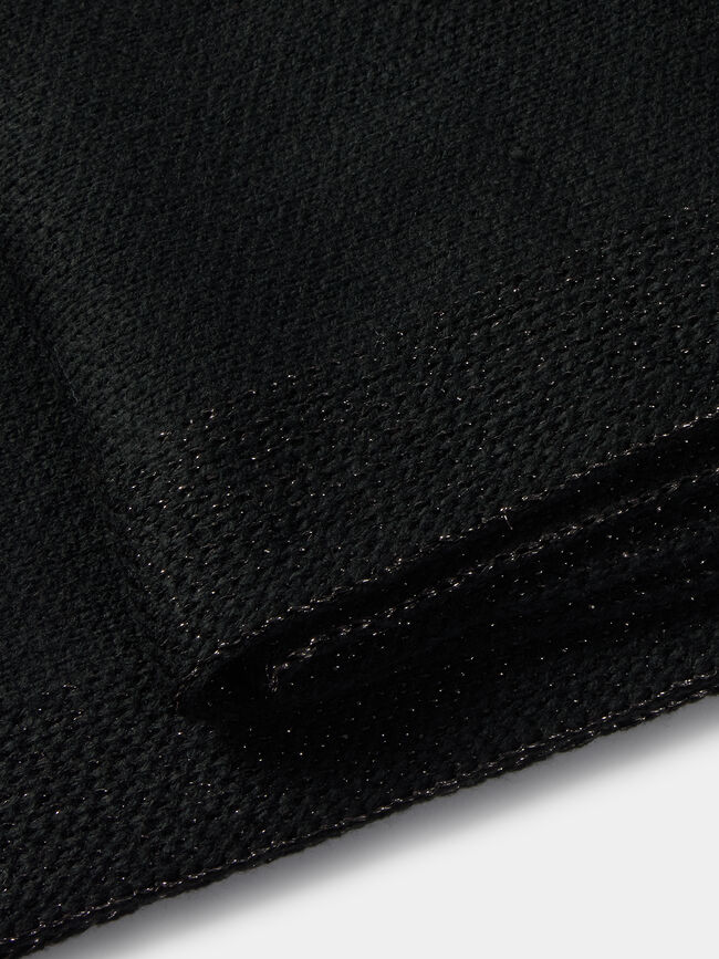 BUFANDA DETALLE BRILLO Negro