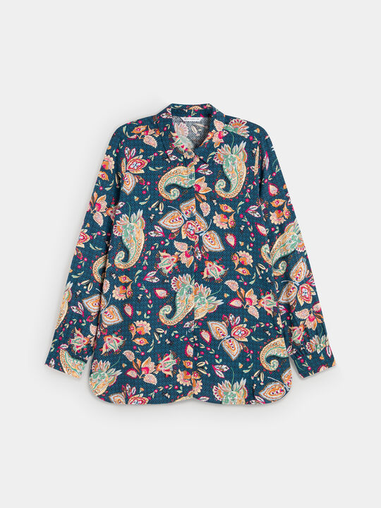 CAMISA ESTAMPADA marino claro image number null