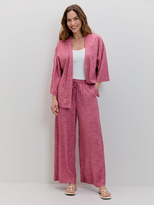 KIMONO JACQUARD SATINADO Maquillaje Oscu image number null