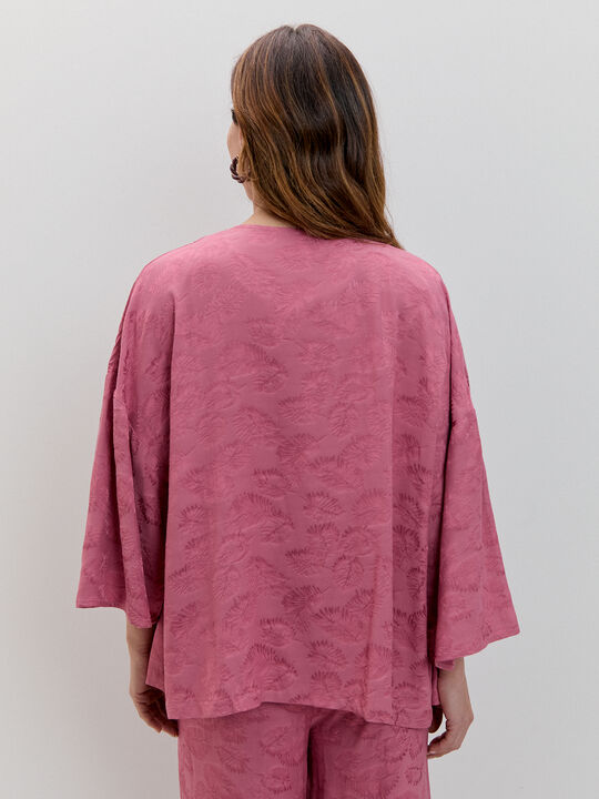 KIMONO JACQUARD SATINADO Maquillaje Oscu image number null