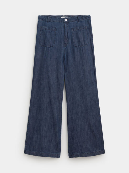 PANTALON CULOTTE Dark blue image number null