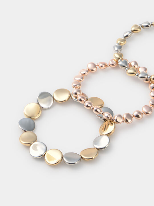 PACK TRES PULSERAS Oro image number null