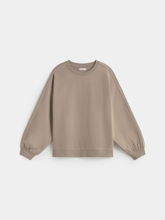 SUDADERA DETALLE BRILLO Vison image number null