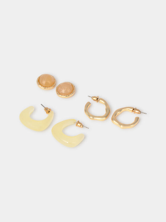 PACK TRES PENDIENTES Oro image number null