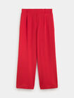 PANTALON ANCHO FLUIDO Rojo