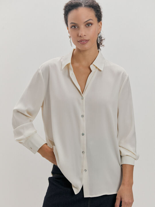 CAMISA SATINADA Crudo image number null