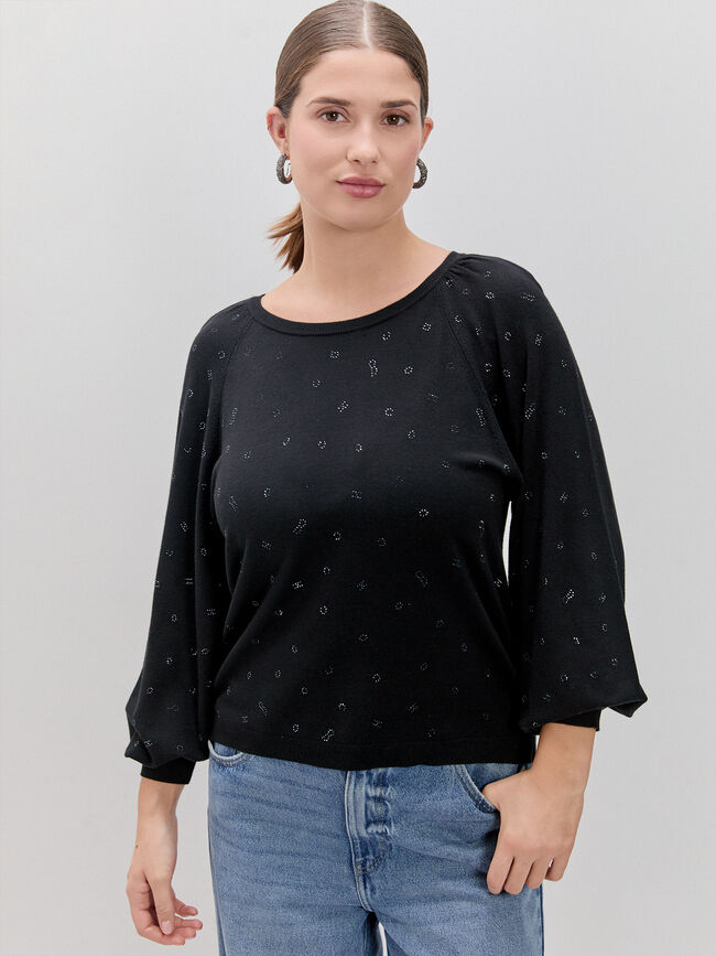 JERSEY ABULLONADO TERMOFIJADO Negro