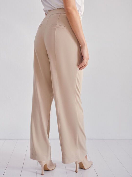 PANTALÓN FLUÍDO Beige image number null