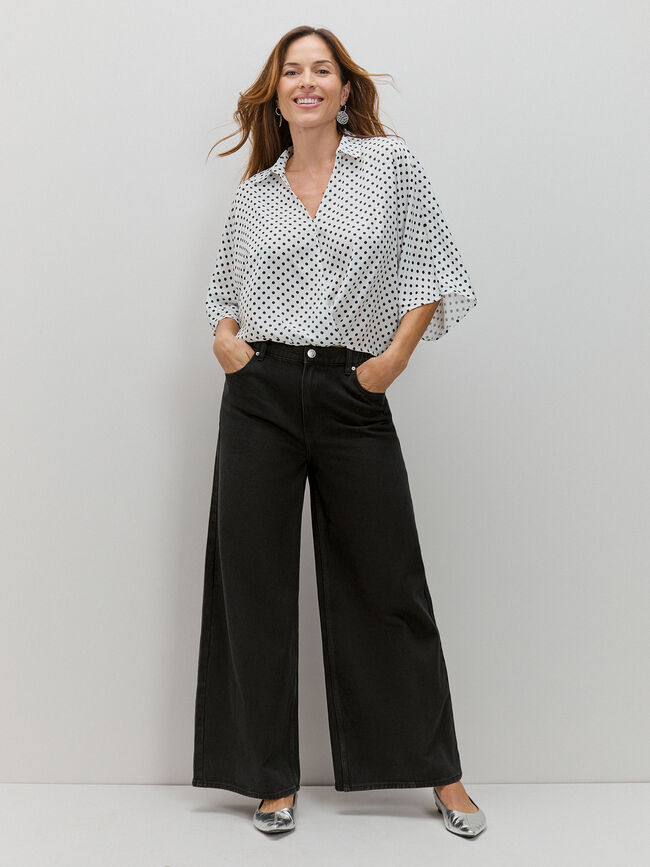 BLUSA VOLUMEN LUNARES Blanco Optico