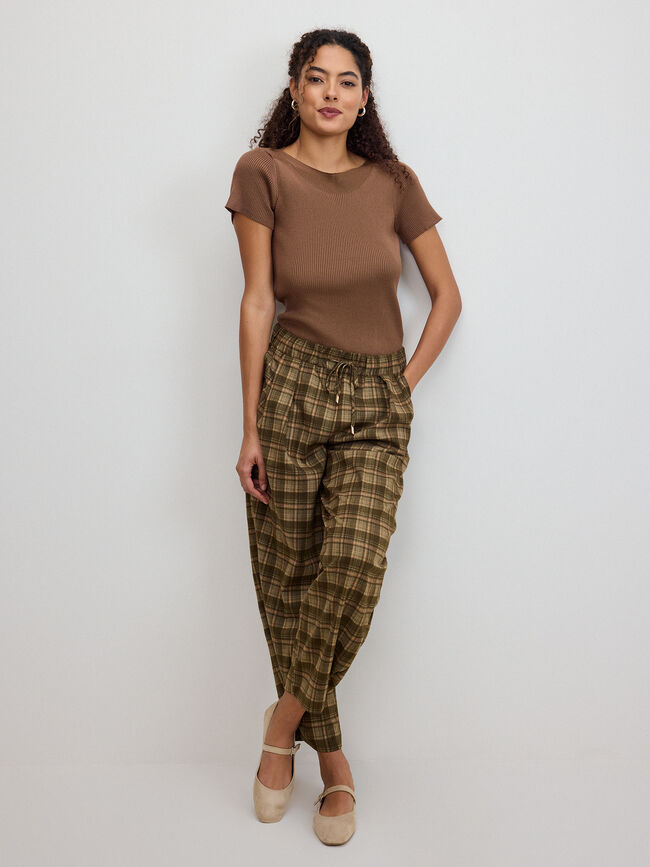 PANTAL&Oacute;N CUADROS Verde